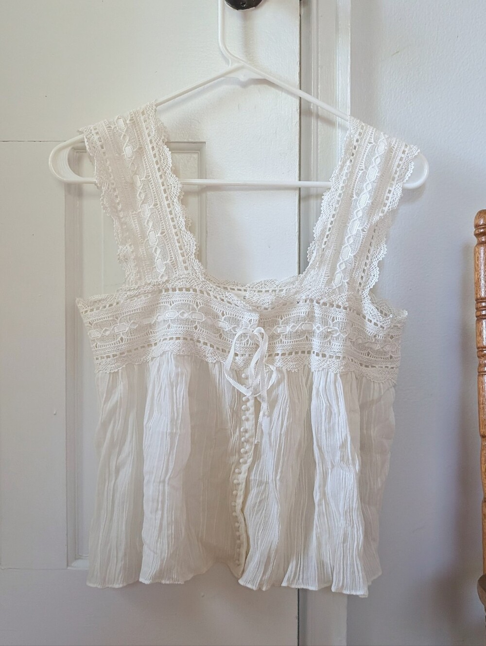 Doen Vera Tank Top XS In Salt NWOT